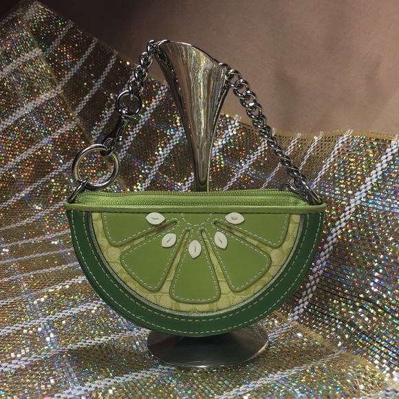 Coach Handbags - Coach Lime wedge wristlet